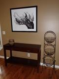 Framed Art - Sofa Table - Foyer Table Plant Stand