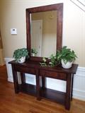 Foyer Table and Mirror