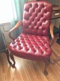 red Leather Side Chair