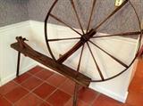 Antique spinning wheel