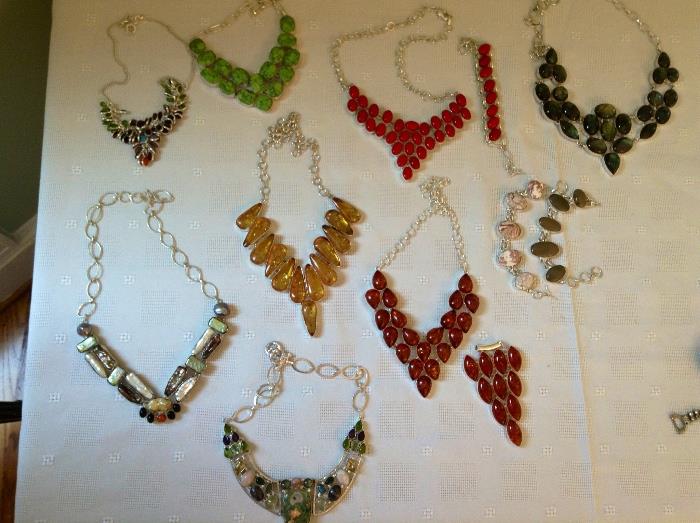 Just a sampling of many new pieces of 925 silver jewelry