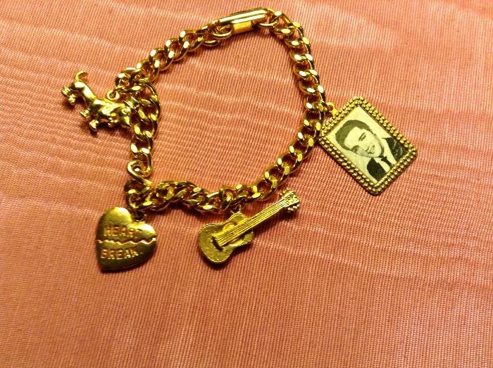 Elvis Presley charm bracelet (from the late 1950s)