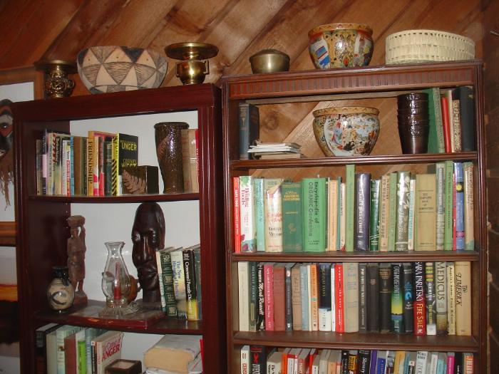 Books, pottery, sculpture