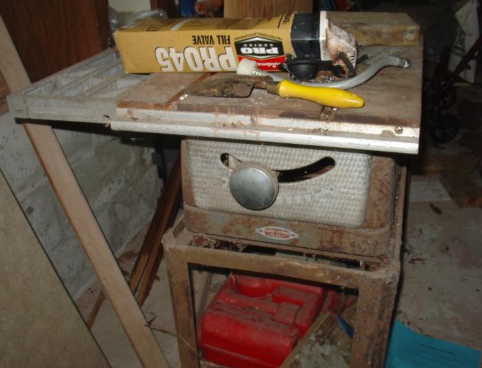 Old Craftsman Seeley King saw and table