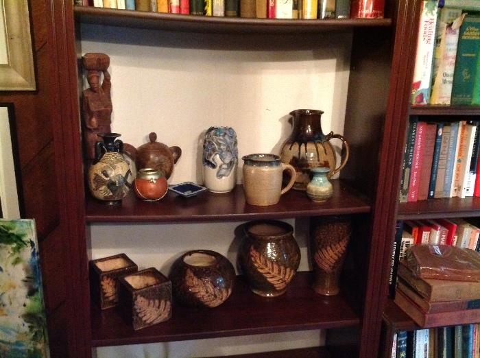 Hand made pottery pieces