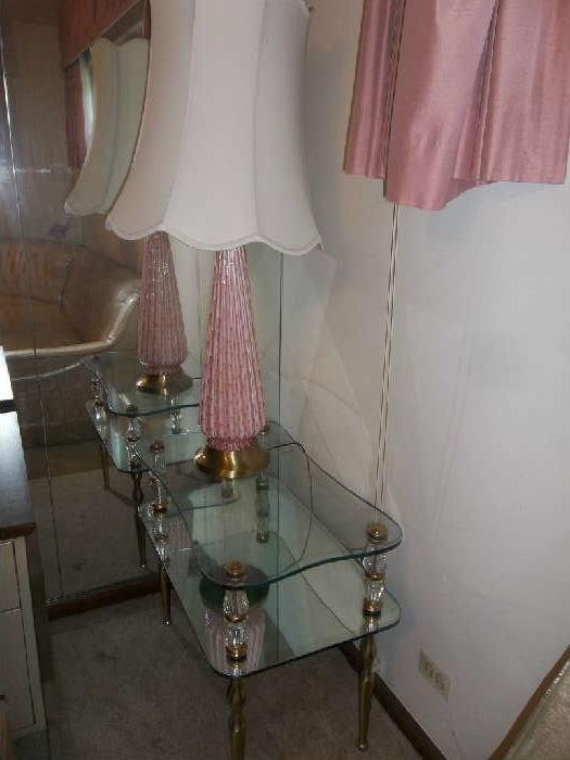 Matching lamps and Tables