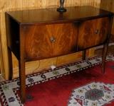 English Small Server in Walnut