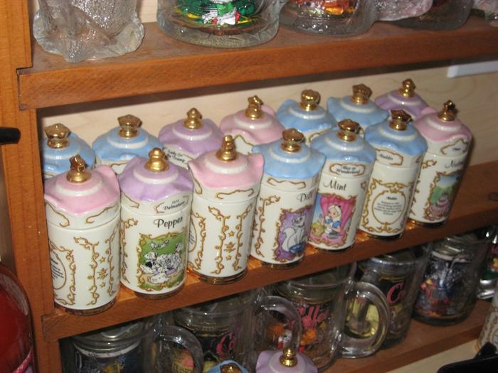Disney spice jars.