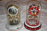 Disney and Thomas Kinkade dome clocks