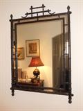 Faux Bamboo Mirror