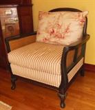 Pair of Antique Down-Filled Painted Armchairs