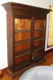 Antique Dark Oak Book Cabinet w/ Pine Back
