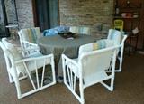 PVC Patio Table/Chair Set