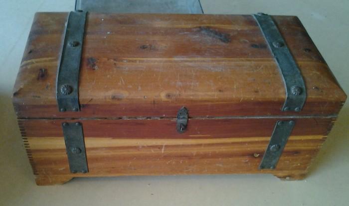 Small Vintage Cedar Chest/Treasure Box