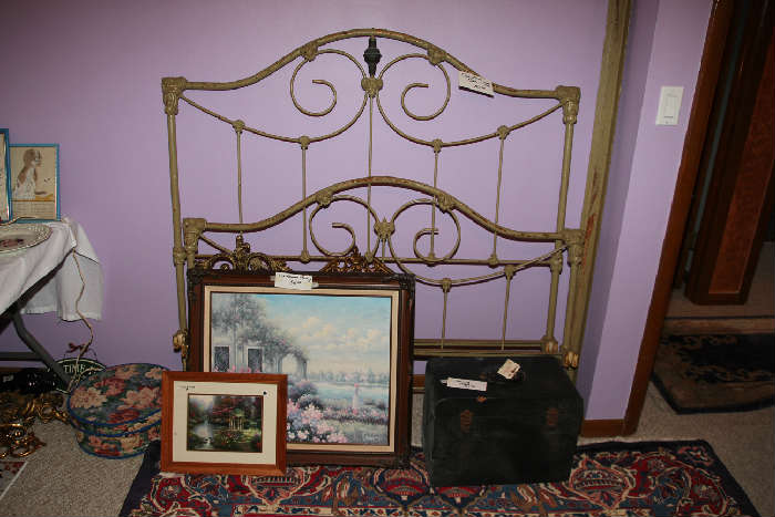 Antique Cast Iron Full Size Bed