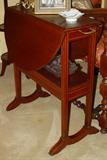 Mahogany Dropside Butler Table with Banded Inlay