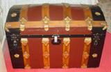 Antique Dome Top Steamer Trunk