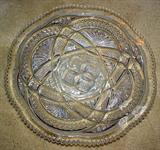 Brilliant Cut Glass Plate, 10.5"