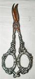Pair of Victorian German Sterling Silver Scissors, marked "K.C. Seelbach//Germany"