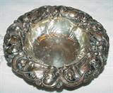 Sterling Silver Repousse Small Bowl, marked "Sterling//6194//Griffon"