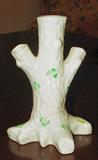 c. 1965-1980 Belleek
China Shamrock Tree Trunk
Triple Vase