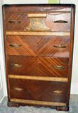 Art Deco Tall Chest with Bakelite Accent Handles