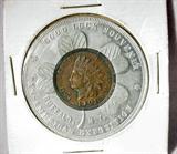 1901 Pan-American Exposition Good Luck Souvenir Indian Head Penny
