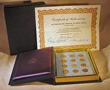 1970 Franklin Mint Treasury of Zodiac Medals Sterling Silver Mini-Coin Proof Set