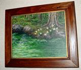 Original Signed Landscape Oil on Canvas Framed