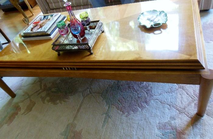Exquisite unusual Henredon coffee table
