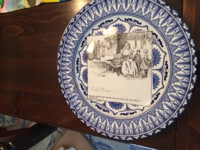 Royal Dolton plates Gibson Girl Life Story  on consignment is at a different location