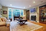 Antique Louis XVI curio cabinets 2x, thomasville  sofa , chair and ottoman, henredon Natchez coffee table and accessories 