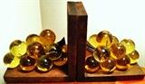 Vintage Acrylic Grape Book Ends 