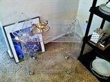 Lucite Beverage Cart, Sorry it's nearly invisible in the photo  