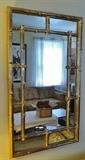 Carolina Mirror, Bamboo Look, Gold Finish