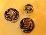 Kosta Boda, Paperweights, Signed Warff, Numbers 5, 7 & 9