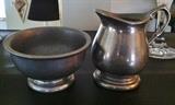Wilton Armetale Creamer and Sugar