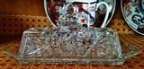 Crystal Butter Dish, Pinwheel