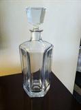 Vintage Stromberg, Mid Century Modern, Crystal Decanter with Stopper, Sweden, Signed 