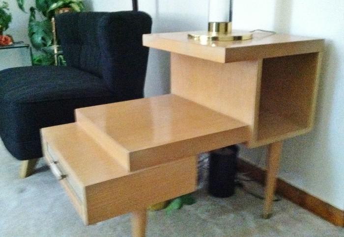 Fantastic Wheat Finished Sectional and End Tables, by Cornwell Furniture, Mid Century Modern