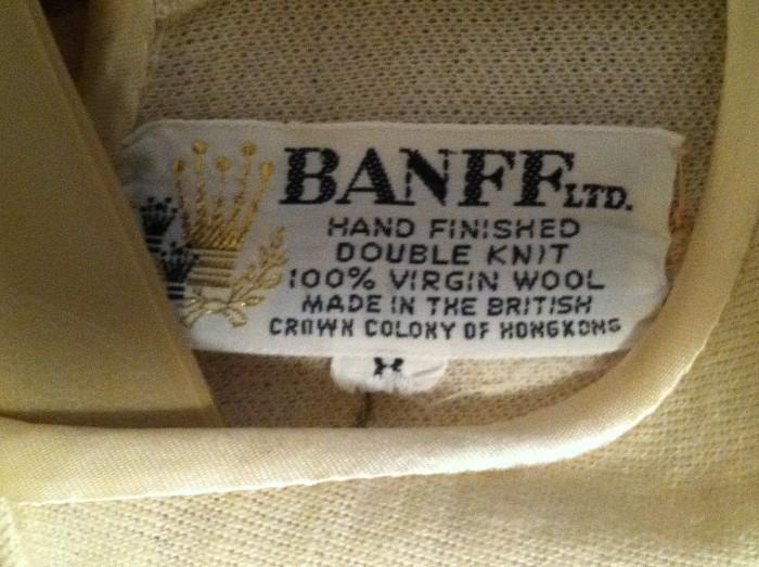 Vintage, Banff, Knit, Wool, Skirt and Sweater Set, Fantastic Applied Detail 