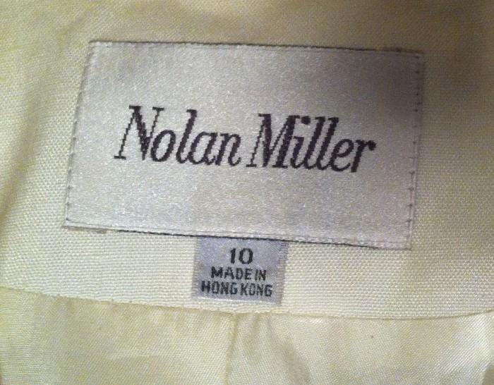 Nolan Miller, Women's Suit, Ivory with Lovely Jacket Detailing