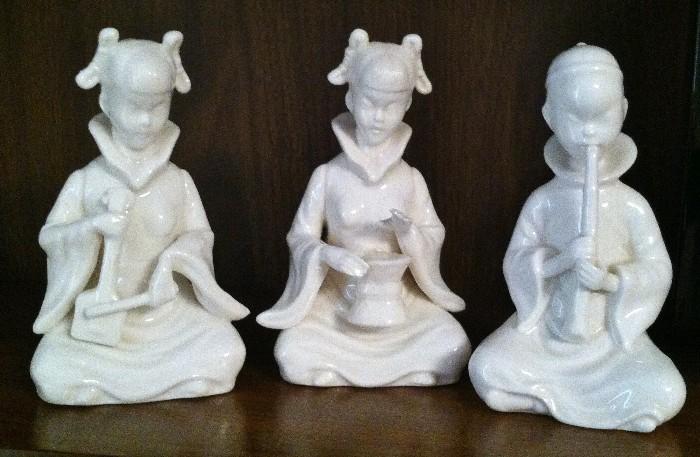 Asian Musician Figures, Porcelain, by Ardart of Japan