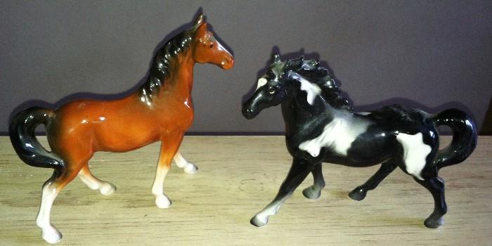 Porcelain Horse Figures