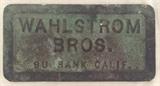 Walstrom Bros. Burbank Calif.