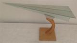 Glass Airplane on stand
