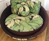 "Bark Cloth" Print Lounge Seating