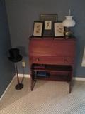 Slant front desk and Chicago top hat with floor stand...very nice
