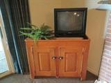 Dry sink and television