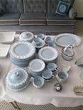 Wedgewood....cream color on lavender with shell edge...66 pieces
